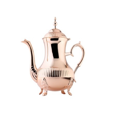 Embossed Design Brass Tea Coffee Pot With Finest Quality Wedding And Restaurant Serving Tea Coffee Pot