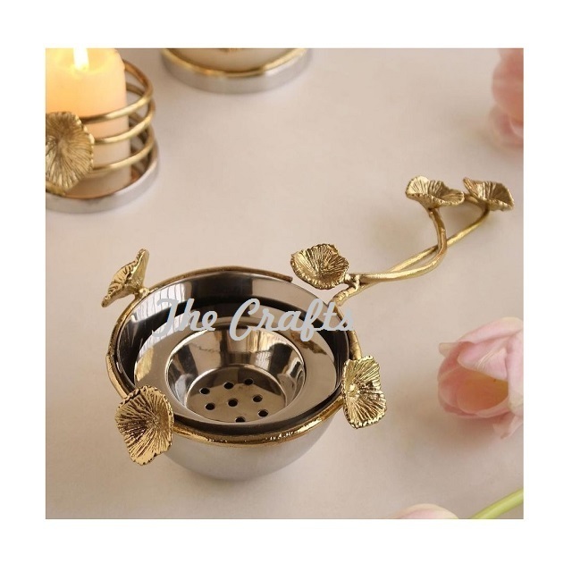 Metal Gold Polished Oil Burner Mabkhara With Newest Design Home Fragrance Oud Burner Bakhoor Burner In Bulk