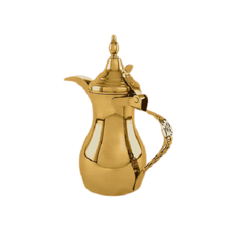 Arabian Design Brass Gold Color Coffee Tea Pot Dallah For Hotel And Restaurant Serving Dallah Pot In India