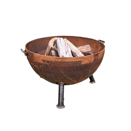 Copper Fire Pit With Iron Stand Best Quality Large Size Customized Shape Fire Pits For Wood Burning Fire Pit