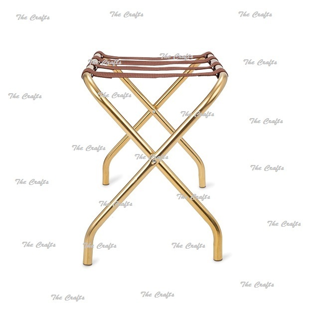 Superior Quality Luggage Stand Metal Silver Color Suitcase Luggage Rack For Home Hotel And Restaurant Usage