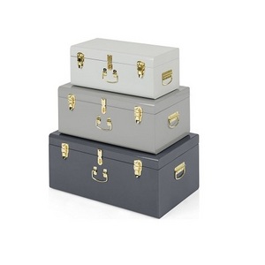 Metal Different Colors And Sizes Decorative Storage Trunk Boxes Home Storage Organization Storage Boxes