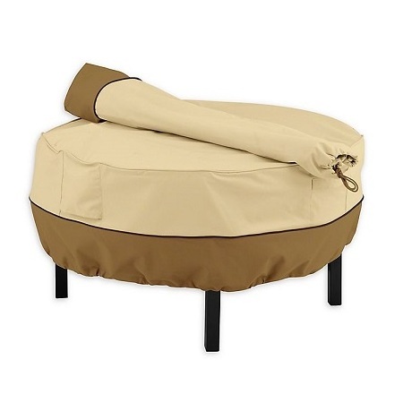 Marvelous Design Fire Pit Accessories Full Coverage Round Fire Pit Cover With Superior Quality