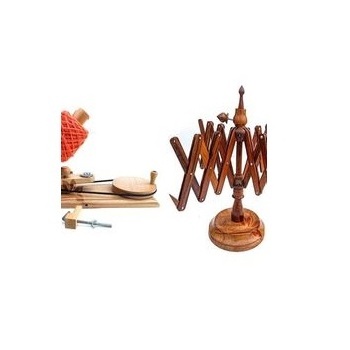 Handmade Craft Weaving Loom Kit Wooden Yarn Swift Knitting Tool Natural Finished Handcrafted umbrella Swift Yarn for making Boll