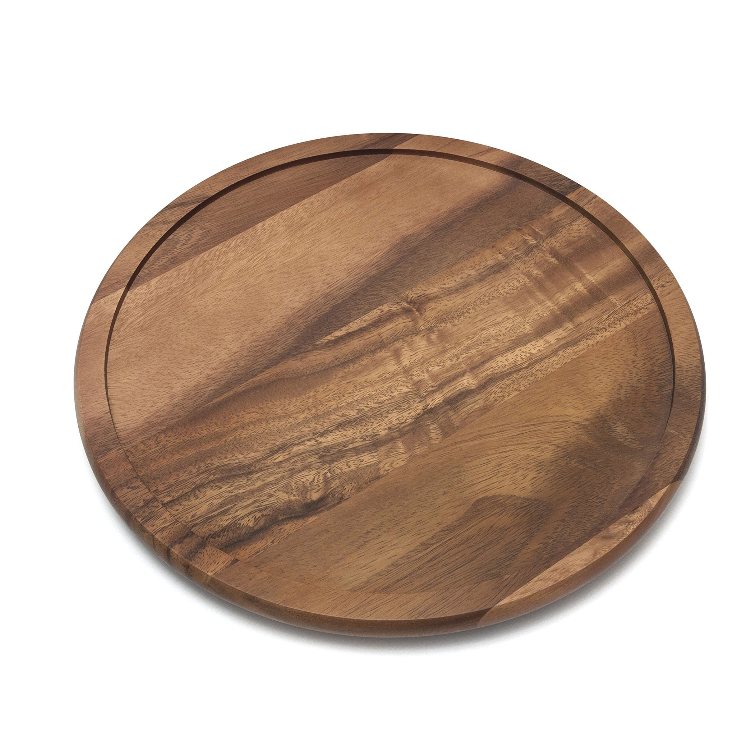 Luxury Acacia Wood Serving Charger Plates Black wash Dinnerware Round Thanksgiving Centerpiece Tableware Dining Charger Plates