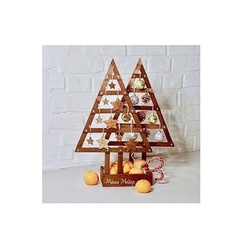 Slim Artificial MDF Christmas Tree for Table Decoration Promotional Gift Item in Christmas Premium Quality christmas ornaments