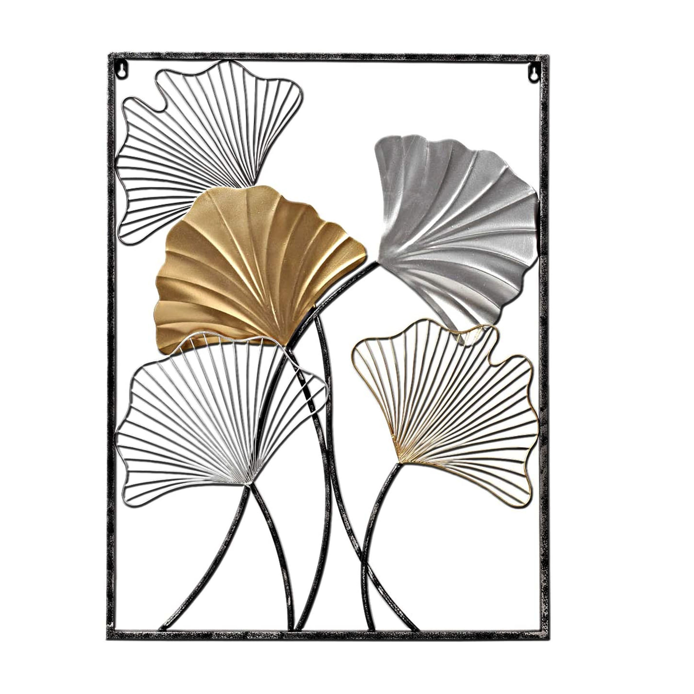 New iron Wall hanging ginkgo leaf decoration home soft living room sofa TV background wall porch wall decoration