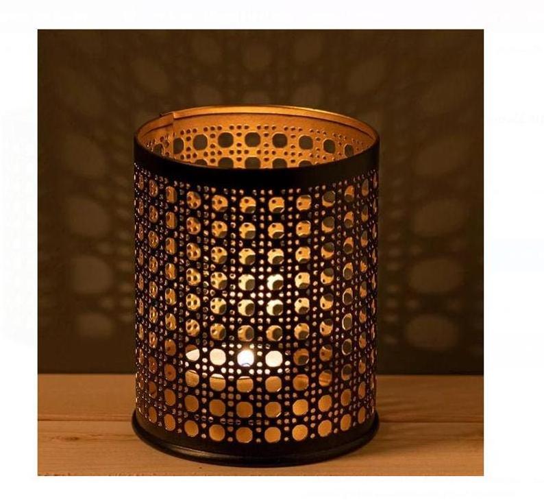 Attractive Metal Tea Light Holder For Home Decoration High Quality Moroccan Design Luxury Simple Candle Holder Handmade