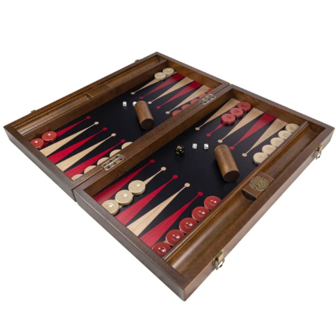 Amazing Design Wooden Backgammon Set High Quality Foldable Portable Tableware Backgammon Board With Dice And Pieces