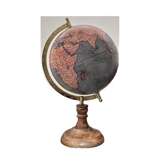 Decorative Globe with Wooden Base