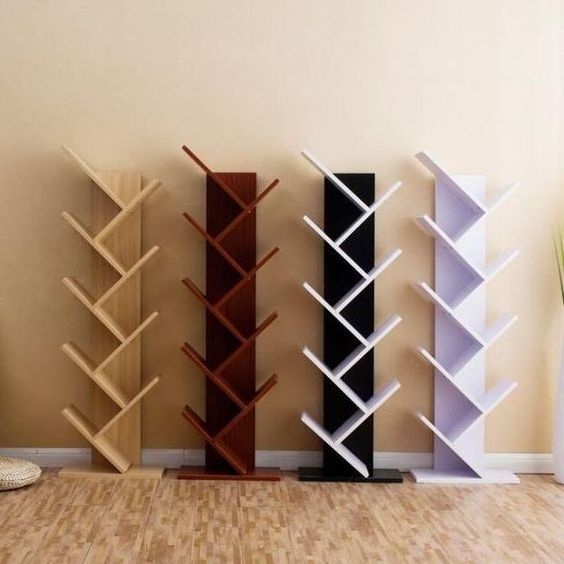 Wall Mounted Wooden Book Shelf High Quality Decorative Flower vase Holder as a Wall Art MDF Wooden Wall Art for Home Decor