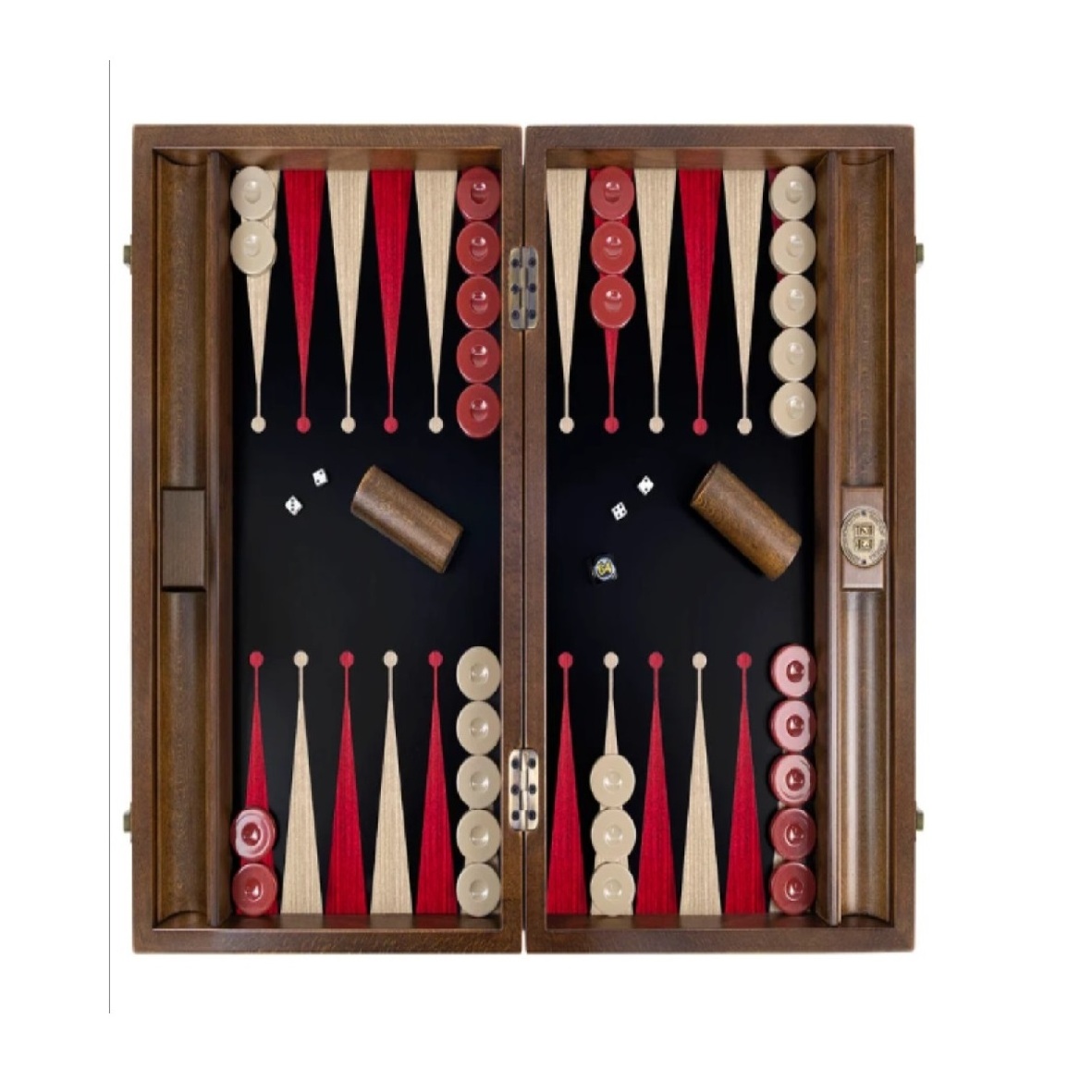 Amazing Design Wooden Backgammon Set High Quality Foldable Portable Tableware Backgammon Board With Dice And Pieces