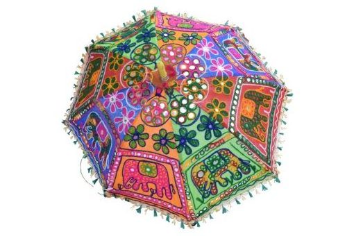 Wedding Decorative Umbrellas Embroidery Umbrella Handmade Decorations Parasols Cotton Umbrellas For Wedding