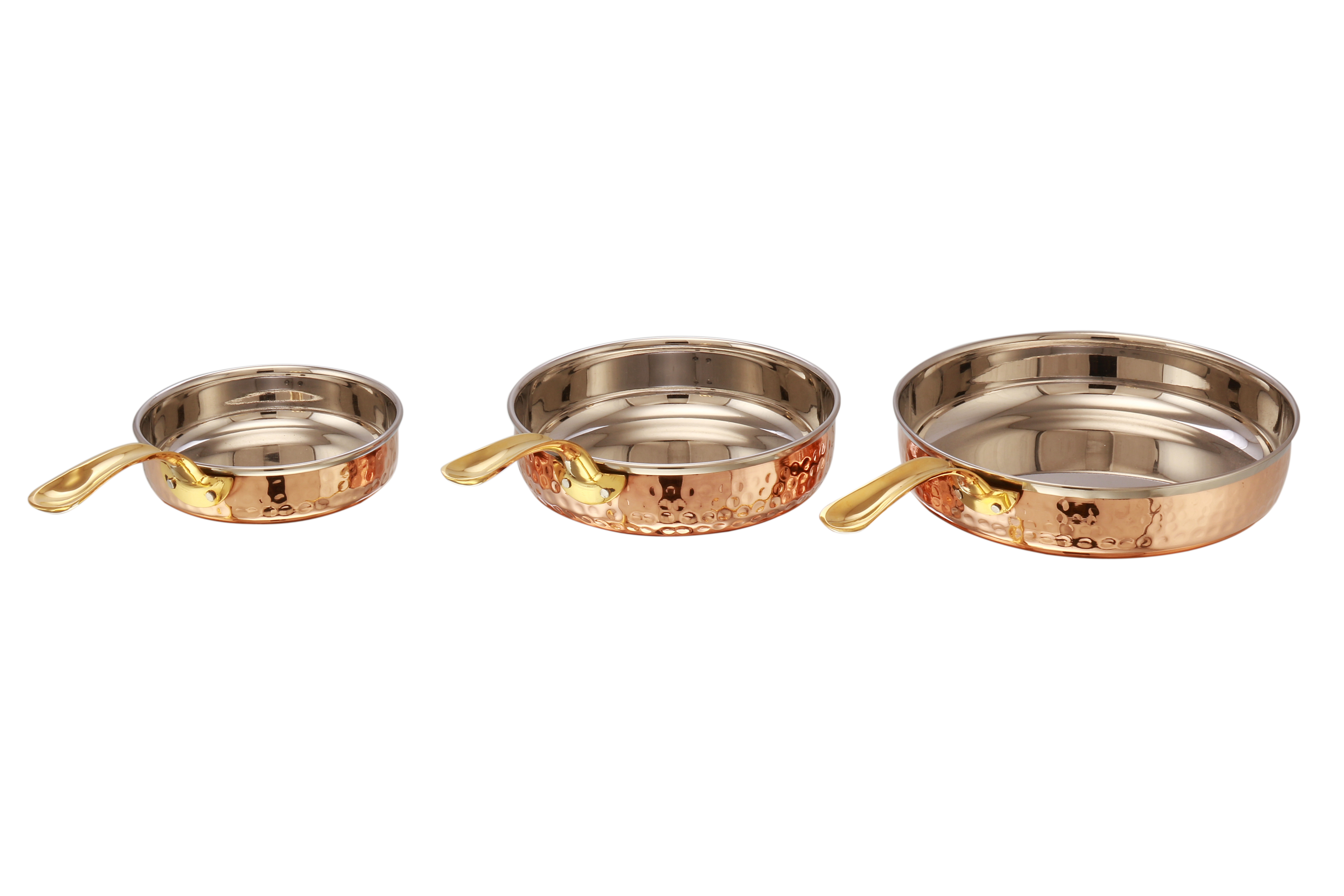 Latest Customized Indian Copper Thali Copper Hammered Design Plate Dinner Set Of Six Pieces Hand Made Thali