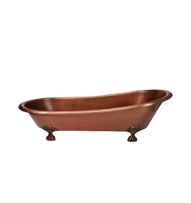 Hammered Exterior and & Interior Copper Bathtub Pure Solid Copper Freestanding Bath Tub Indian Made High Quality