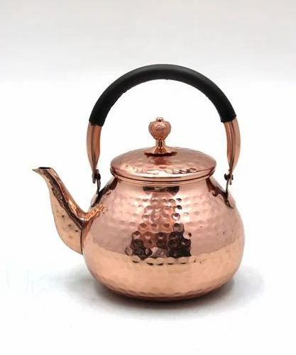 Classic Metal Indian Quality Copper Serving Tea Kettles Wholesale Bulk Tea Kettles Bronze Color Handmade Teapot High Quality