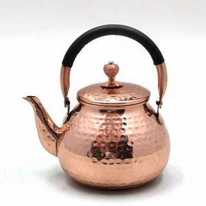 Classic Metal Indian Quality Copper Serving Tea Kettles Wholesale Bulk Tea Kettles Bronze Color Handmade Teapot High Quality