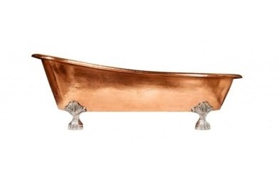 Hammered Exterior and & Interior Copper Bathtub Pure Solid Copper Freestanding Bath Tub Indian Made High Quality