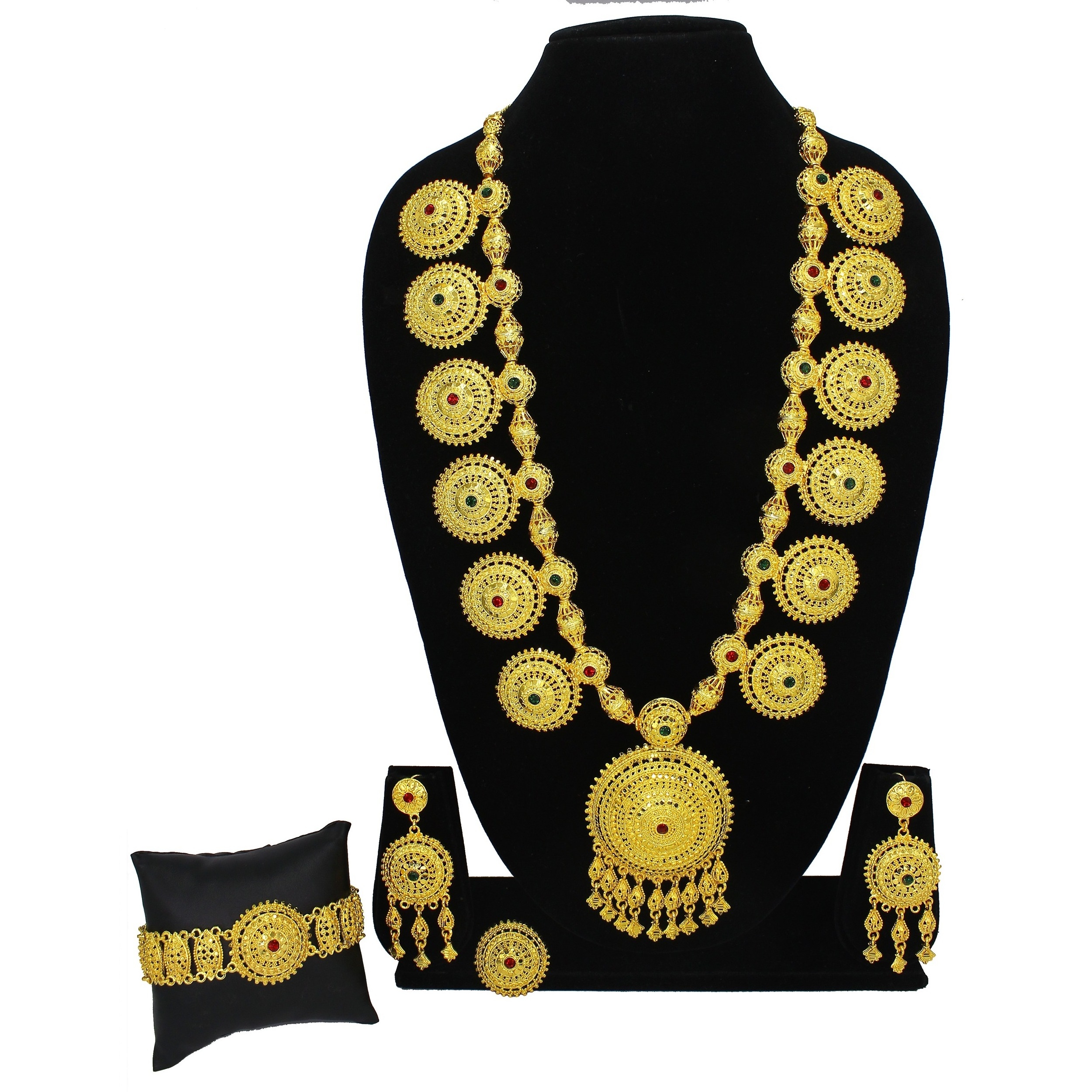 High Quality Luxury 24K 18K Gold Color African Dubai Gold Plated Jewelry Sets  Luxury dubai jewelry sets jewellery for women