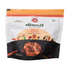 Butter Chicken Masala 100-gram packet zipper pouch packing available in stock in customized packing of 100gm.