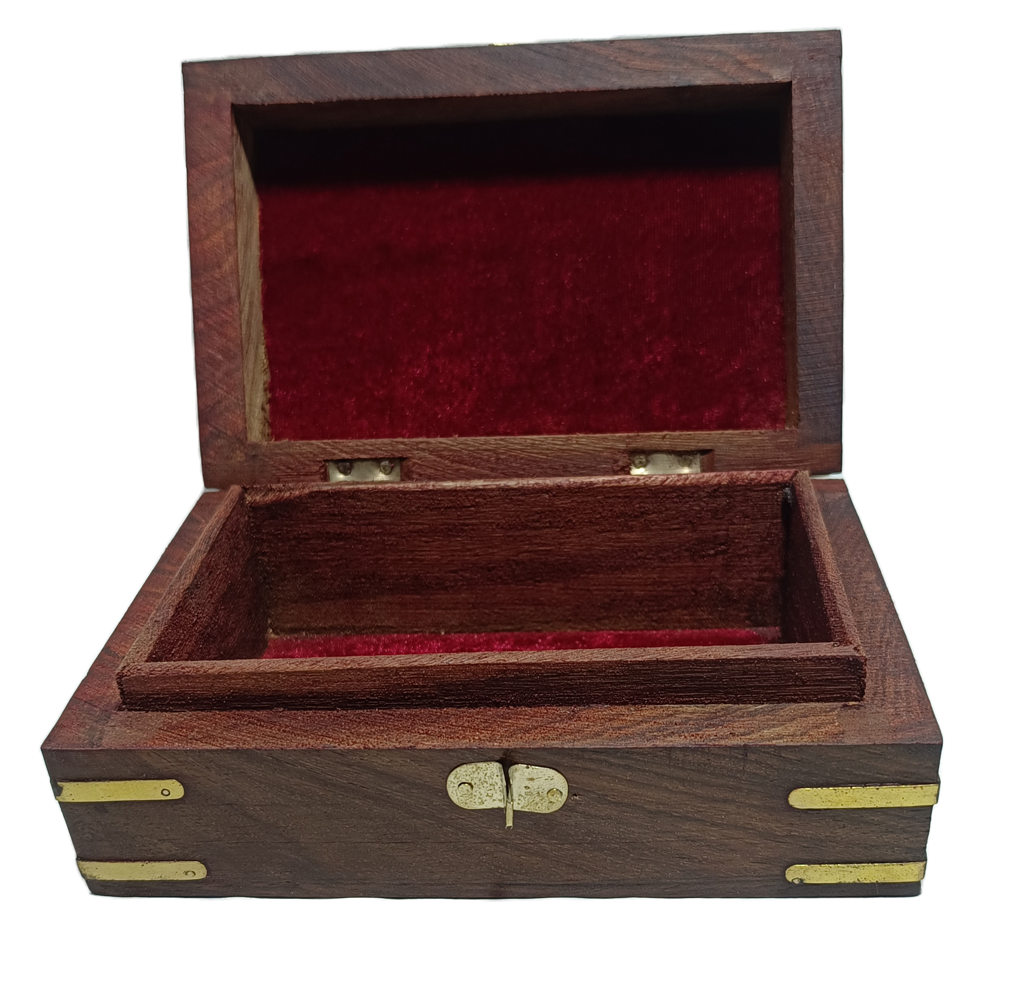 Handmade Wooden Jewellery Box for Women Wood Jewel Organizer Hand Carved with Intricate Carvings Sheesham Jewellery Wooden Box