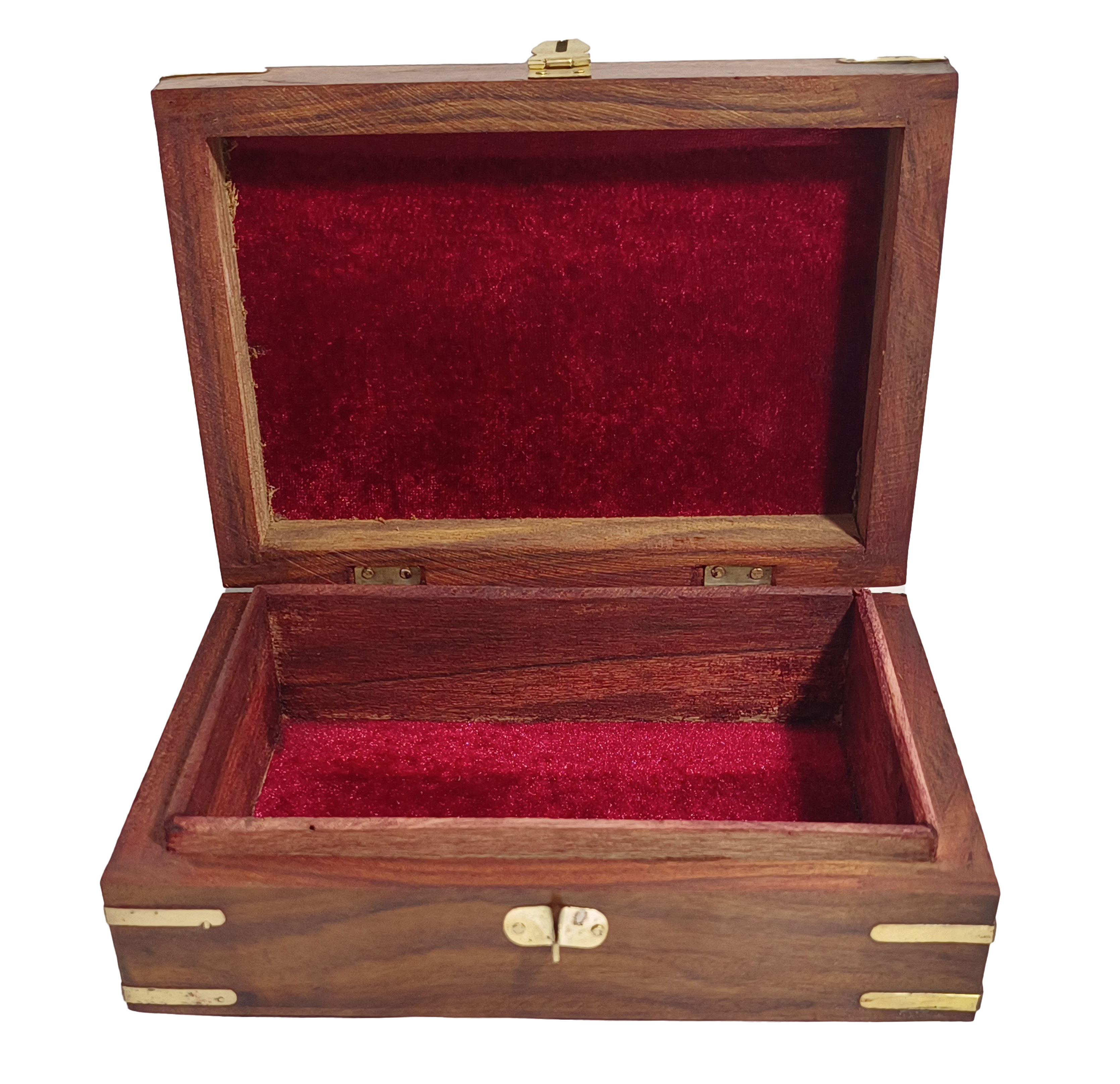 Wooden Jewellery Box for Women Wood Jewel Organizer Hand Carved with Intricate Carvings Sheesham Jewellery Wooden Box