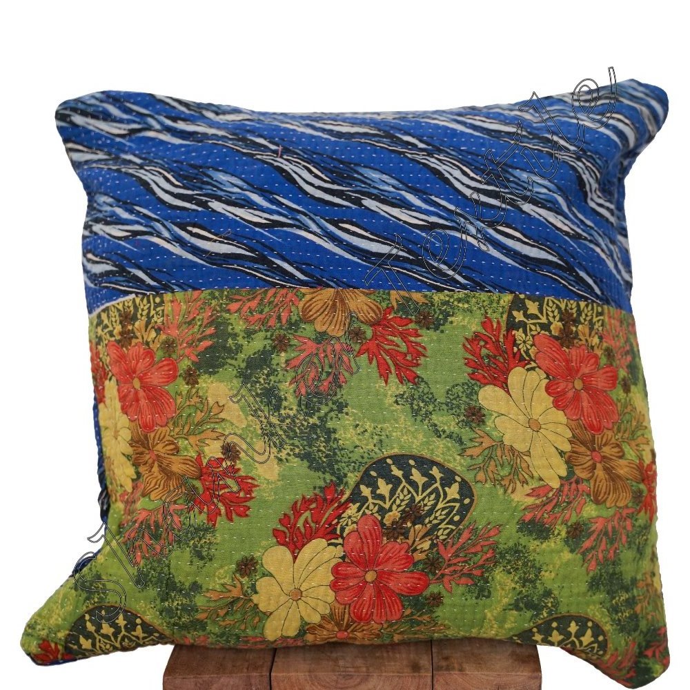 Hand Block Printed Cushion Cover Outdoor Cushion Covers Easy-Use Affordable Style Couch Sofa Cover