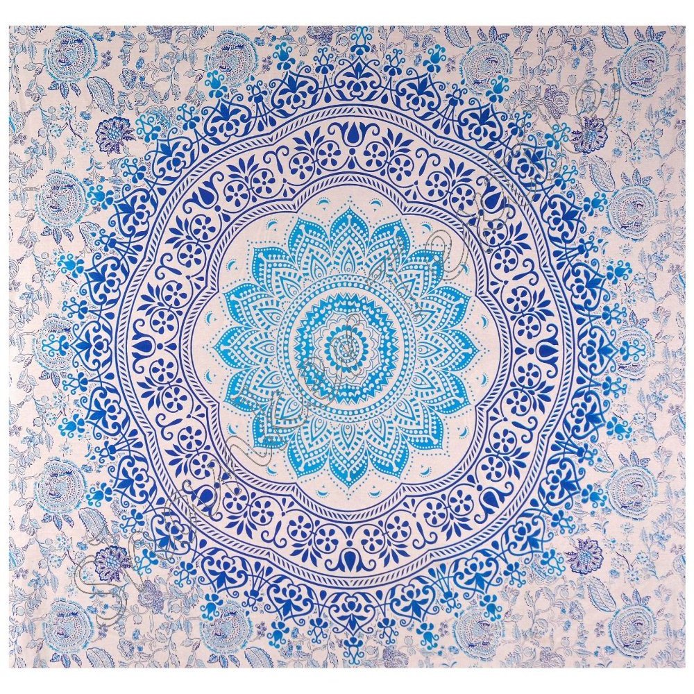 Bohemian Mandala Cotton Tapestry Indian Throw Wall Hangings Beach Yoga Mat Peacock Tapestry Hippie Rug Blanket Throw Wall Hang