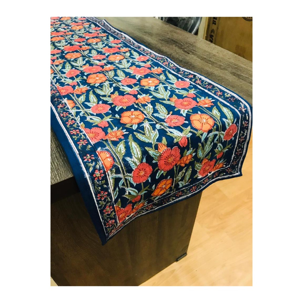 Beautiful Cotton Hand Block Printed Table Runner