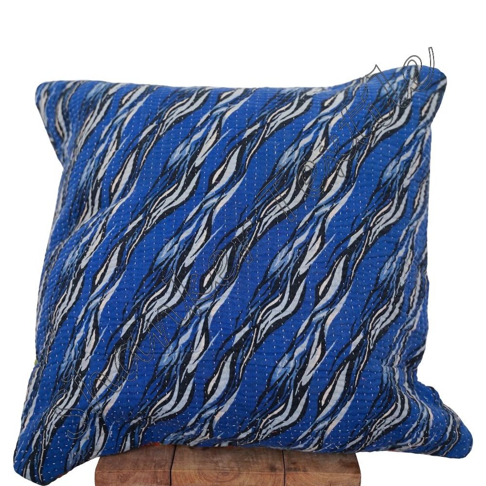 Hand Block Printed Cushion Cover Outdoor Cushion Covers Easy-Use Affordable Style Couch Sofa Cover