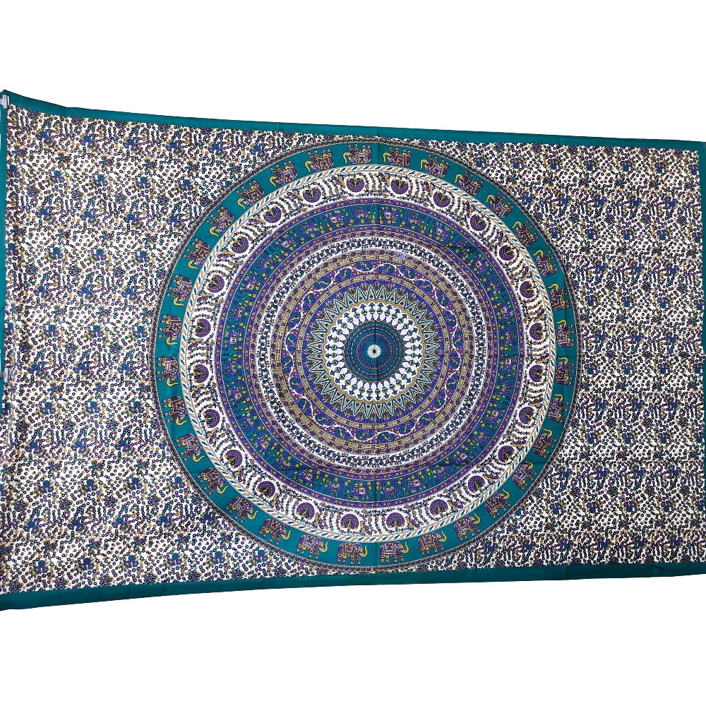 Durable Good Quality Custom printed Tapestry fabric mandala tapestry Wall Hanging Tapestry Decor MTP006  Bohemian Modern Room