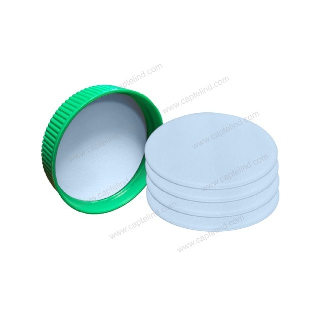 high density Cap Seal liner White EPE plastic Foam wad for leakage proof PE Foam Laminated Seal liner