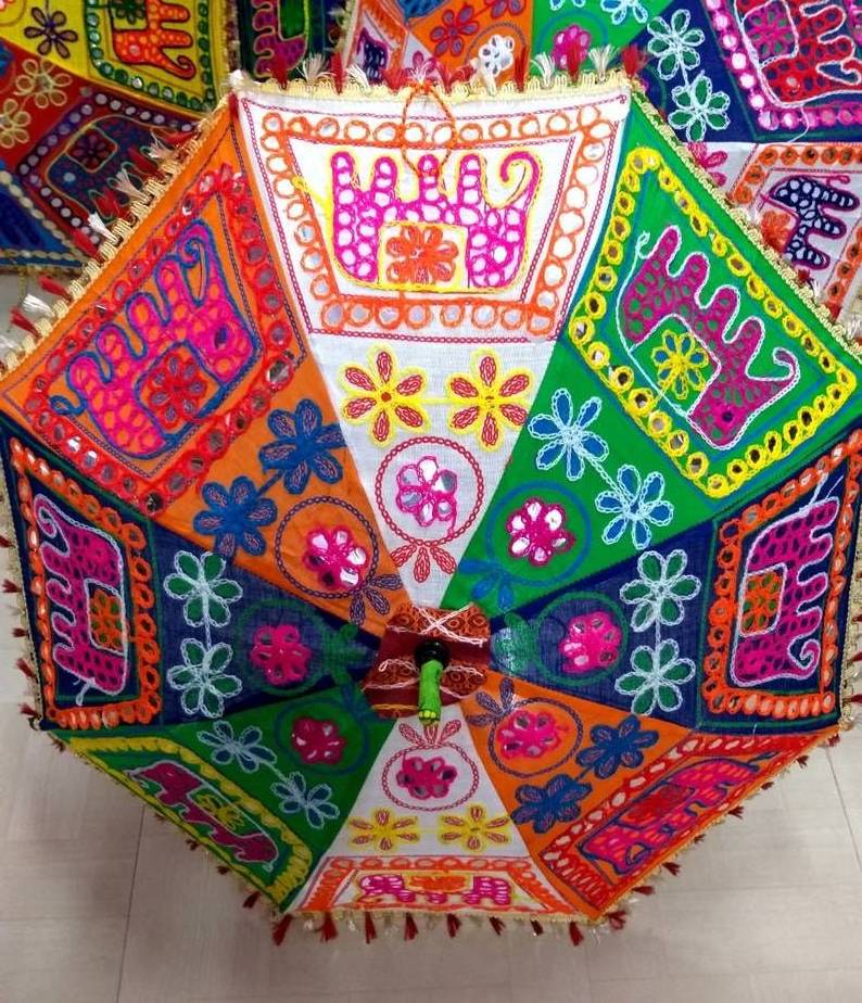 Beautiful Indian Wedding Haldi and Mehendi Decoration Umbrellas Birthday Party Decoration Umbrellas Sun Protected Umbrellas