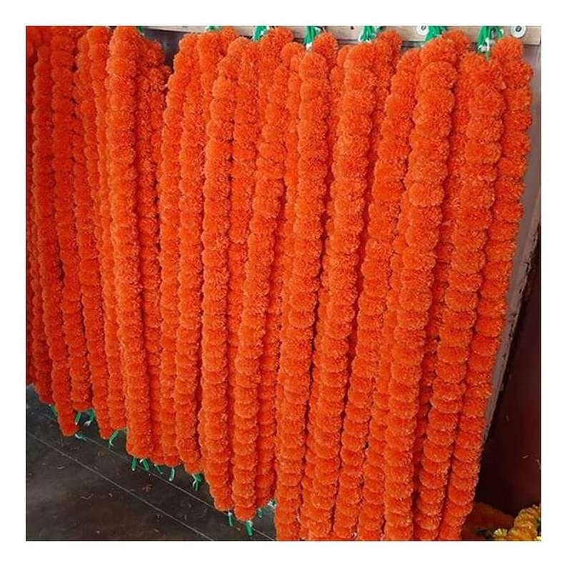 Marigold Artificial Flower Traditional Decor Indian Handmade Toran Wall Hanging Door Hanging Indian Traditional Wedding decor