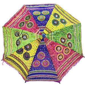 Decorative Patchwork Umbrella Wedding Decor Umbrella, Mehedi Function Decor Umbrella, Rajasthani and Gujrati Umbrella For Decor