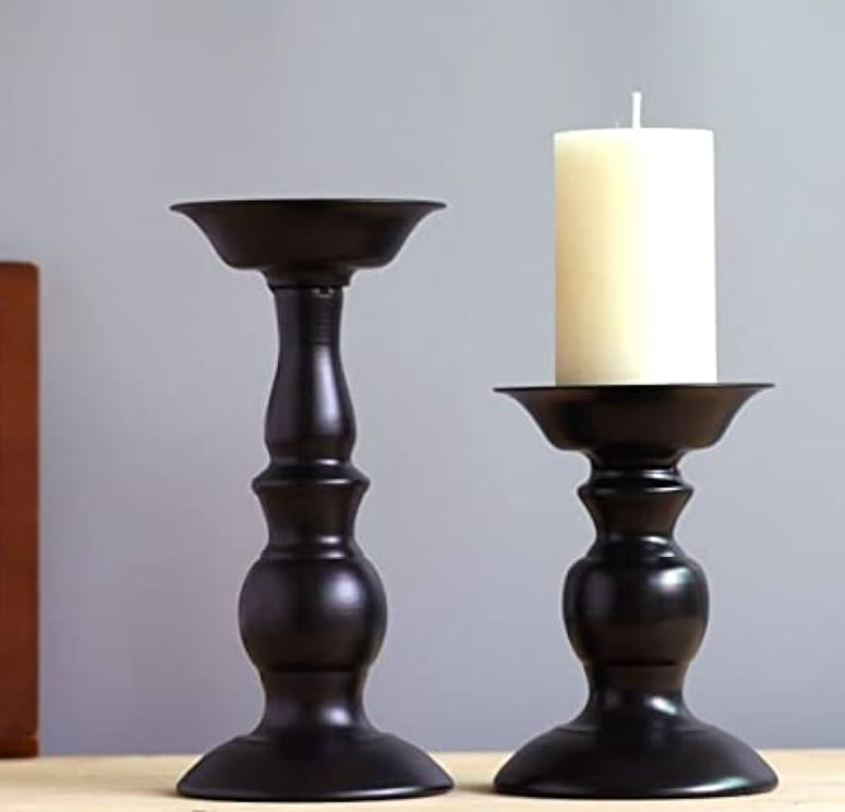 Handmade Attractive Designer Tealight Metal Candle Holder Classic Design  Black Finished Candlestick Made in India