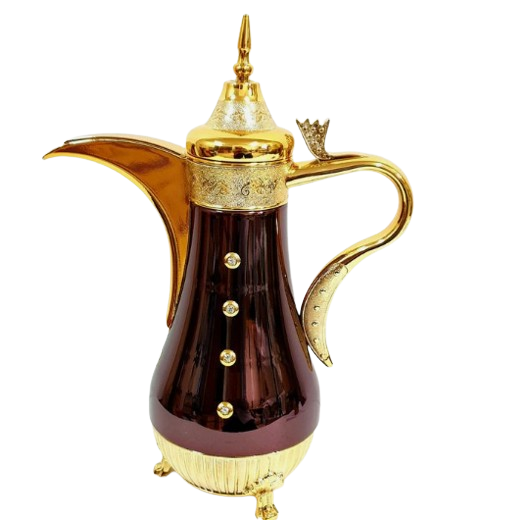 Tea Coffee Pot Classic Luxury Design White Enamel Finished Arabic Dallah Superior Quality Medium Size Kitchen Tea Pot