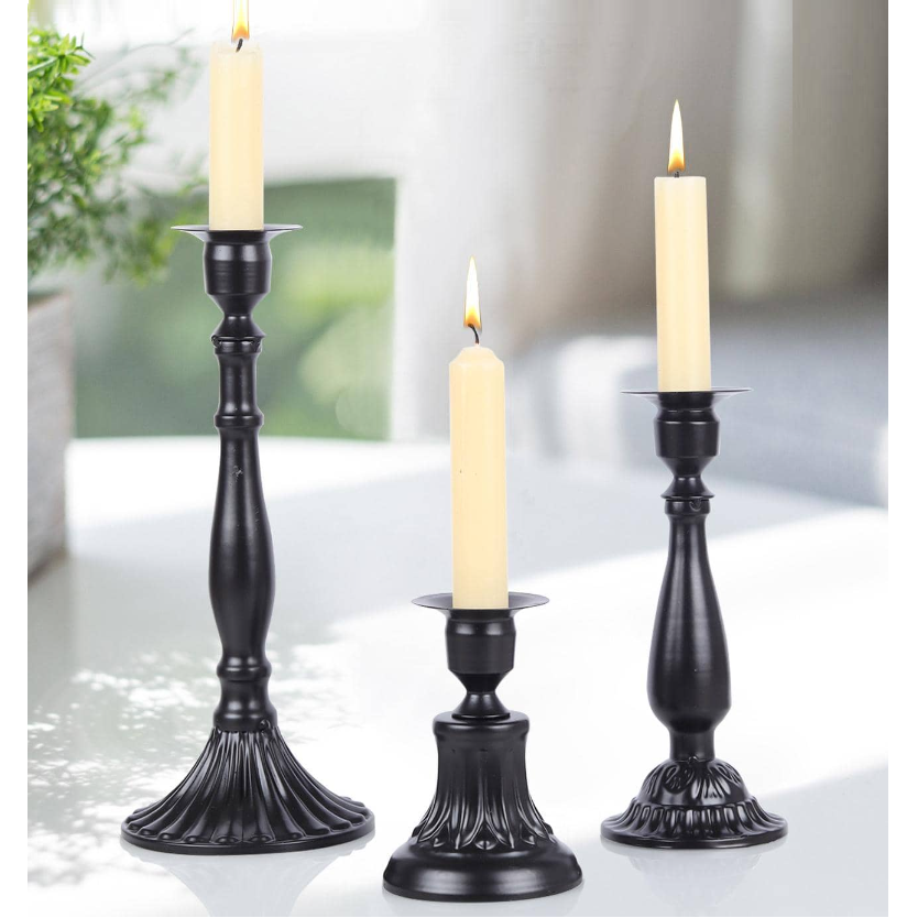 Handmade Attractive Designer Tealight Metal Candle Holder Classic Design  Black Finished Candlestick Made in India