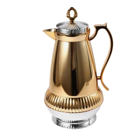 Tea Coffee Pot Classic Luxury Design White Enamel Finished Arabic Dallah Superior Quality Medium Size Kitchen Tea Pot