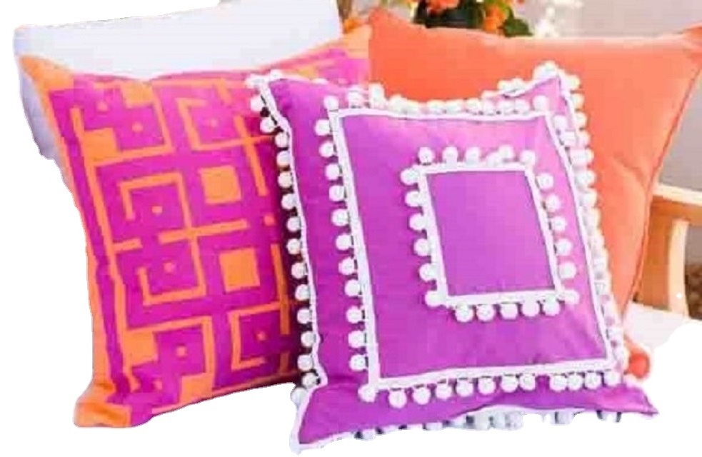 cotton handloom Pillow cases covers multiple styles and designs house of home textiles from India can be customized designs size