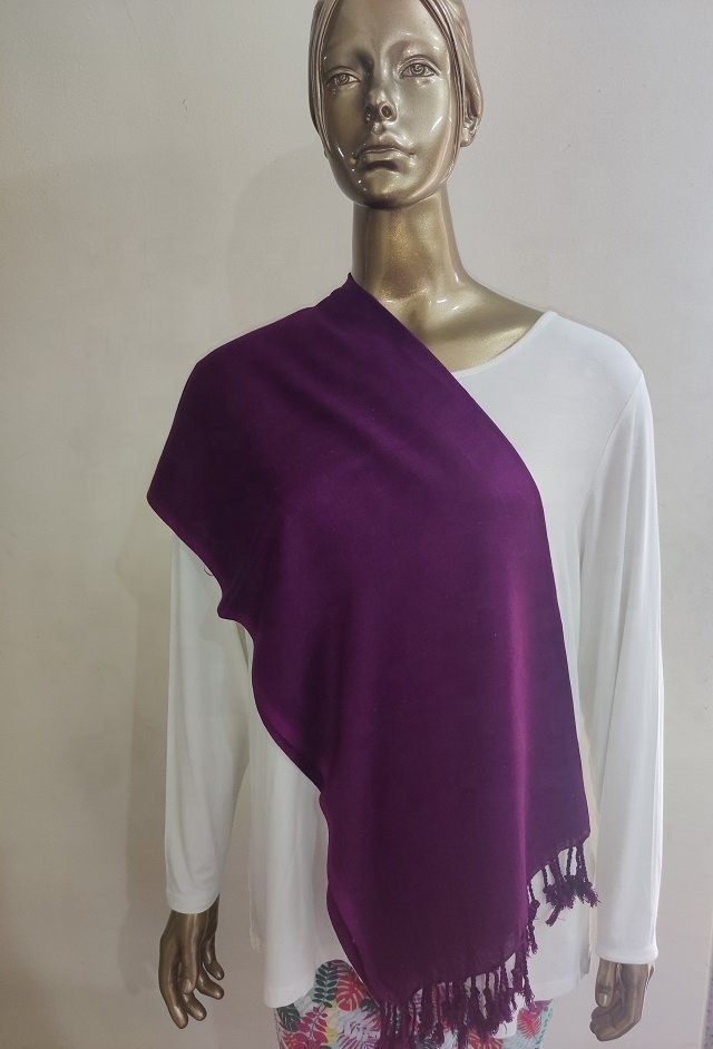 Imitation Pashmina shawls made of pure viscose can be customized color sizes material print packing manufactured in India Mumbai