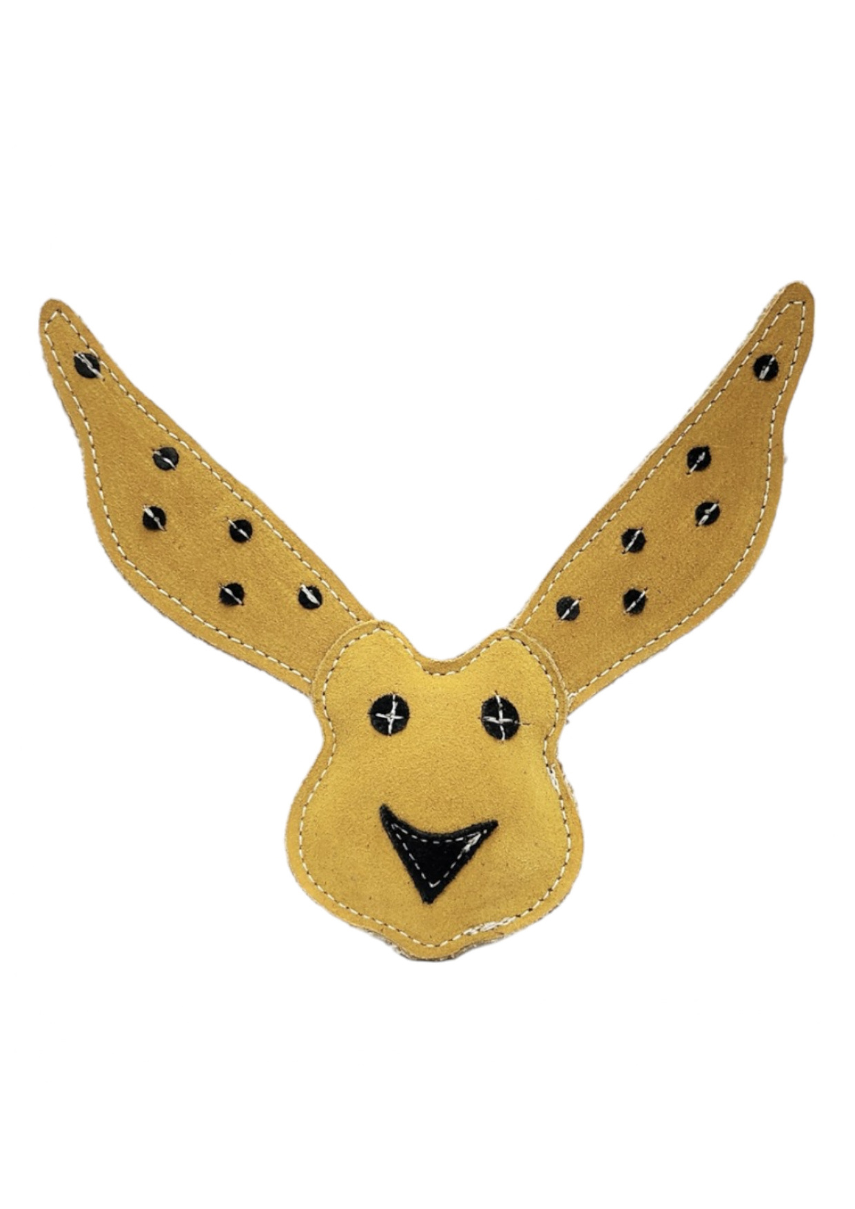 New Suede Leather Rabbit Toy For Dogs Fused With Organic Jute Fabric And Filled With Coconut Fibres from Indian Exporter