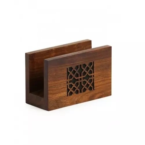 Square shape Wooden Napkin & Tissue paper Box Unique Design Restaurant & Hotels Table Top Napkin Decorative Wooden Box