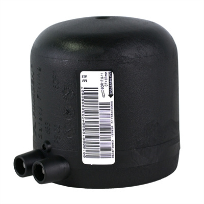 Custom Plastic Tubes HDPE Electrofusion Fittings EndCap for gas reduce the possibility of leakage water pipe fitting