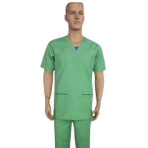 Custom Stylish Poly Cotton Hospital Scrubs Comfortable Medical Uniform with Colorful Surgical Gown for Nurses