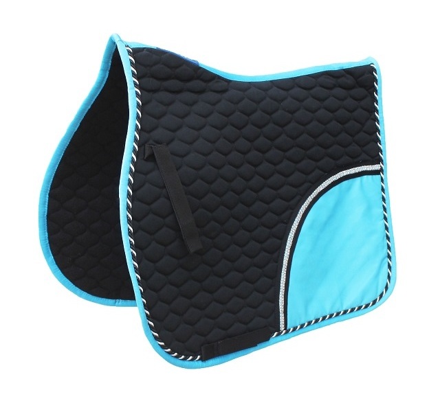 Custom Made horse Riding  Smart  Products Full Size Saddle Pad Horse Dressage Saddle Pad  set Equestrian