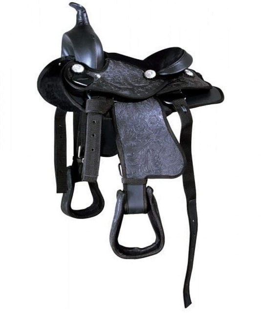 HORSE WESTERN SHOW SYNTHETIC RACING TRAIL SMART  SADDLE DOUBLE REINFORCED FIBERGLASS