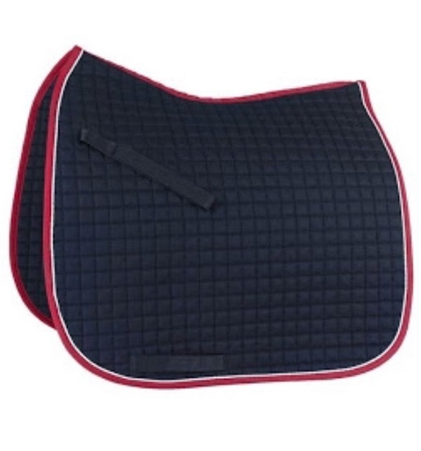 Custom Made horse Riding  Smart  Products Full Size Saddle Pad Horse Dressage Saddle Pad  set Equestrian