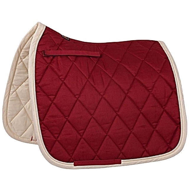 Custom Made horse Riding  Smart  Products Full Size Saddle Pad Horse Dressage Saddle Pad  set Equestrian