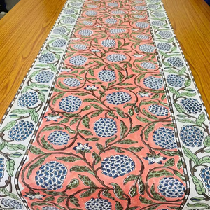 table runner Luxury Custom 100% organic Cotton Printed Made Custom tapestry dining room New beautiful design